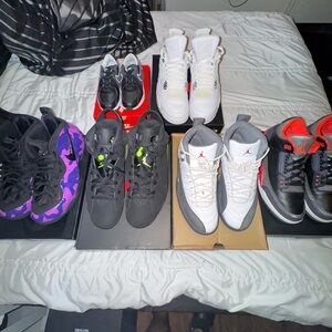 Jordan Black and Red Sneakers Casual Style